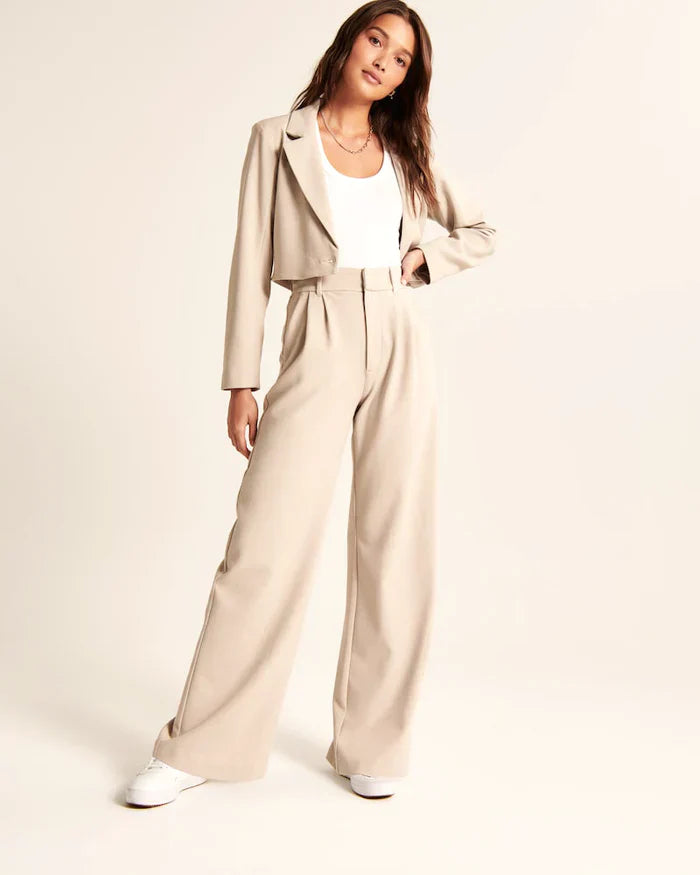 Fedra – Pantaloni Sartoriali A Vita Alta Con Taglio Ampio