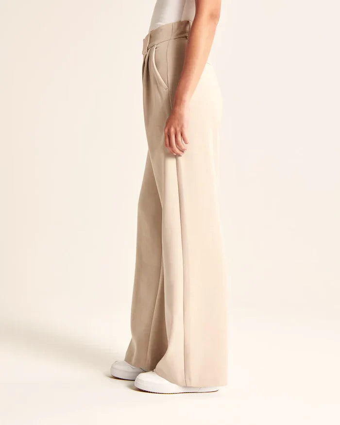 Fedra – Pantaloni Sartoriali A Vita Alta Con Taglio Ampio