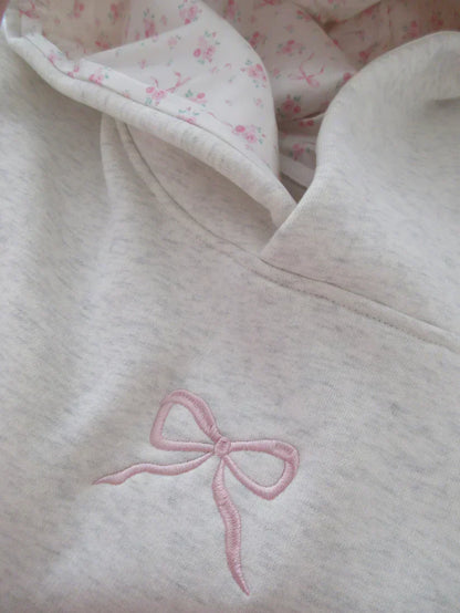 Elma - Felpa con cappuccio e fiocco elegante