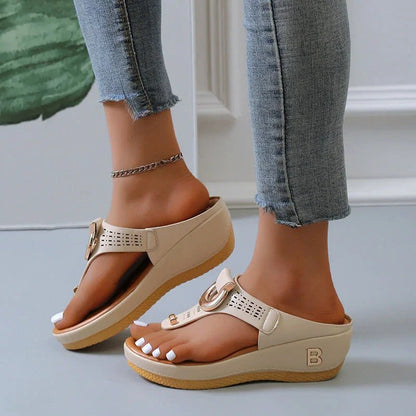 Katinka – Sandali Donna Comodi con Tacco e Soletta Imbottita Marrone