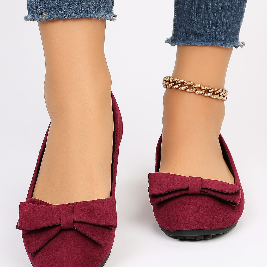 Kyra – Scarpe Piatte Donna Comode ed Eleganti Rosso