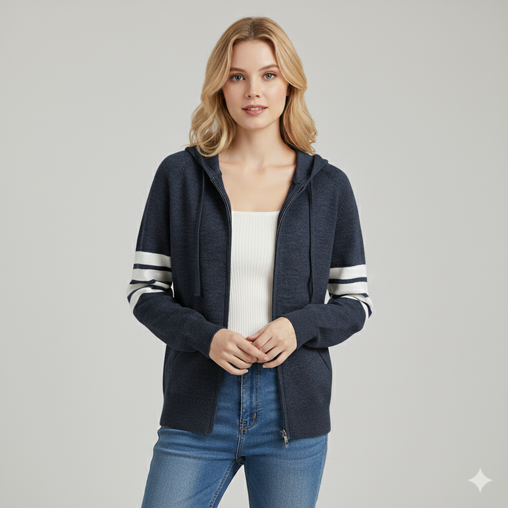 Léonie - Cardigan Luxueux en Cachemire Nero