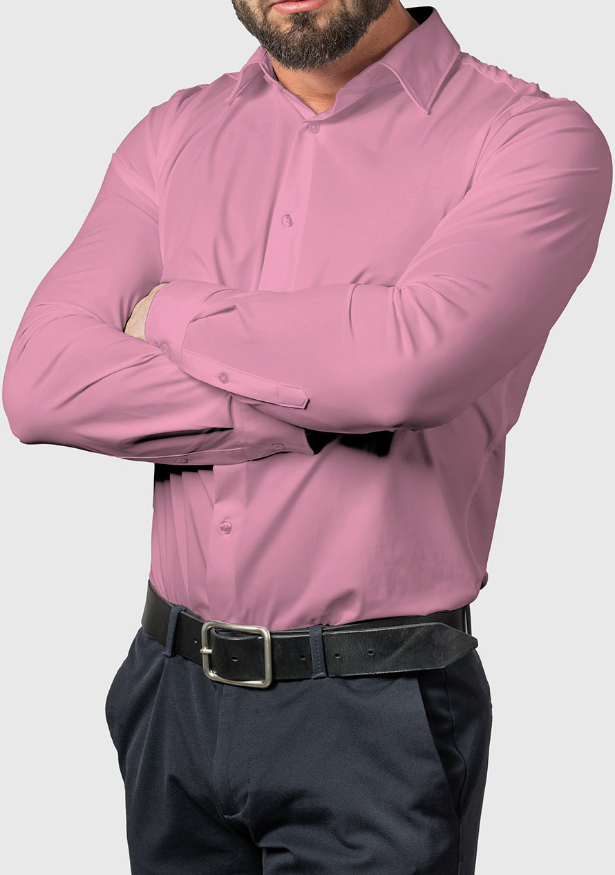 Hadrian - Camicia Comfort Elasticizzata No Stiro Uomo
