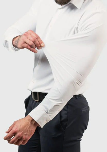 Hadrian - Camicia Comfort Elasticizzata No Stiro Uomo
