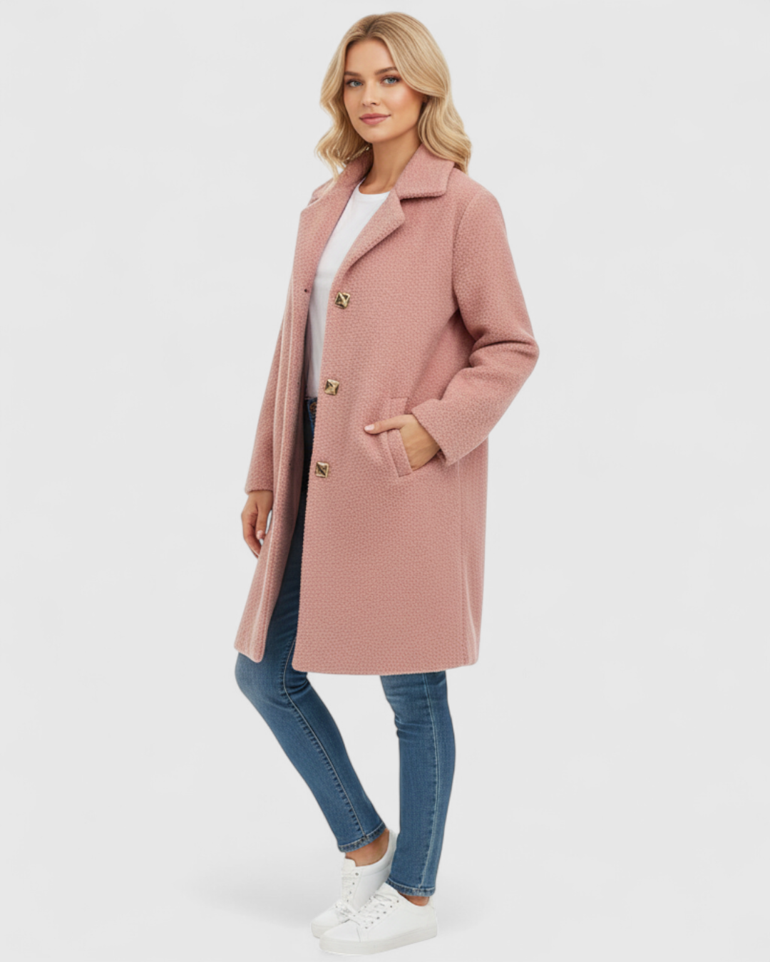Arianna - Cappotto Donna in Misto Lana Elegante