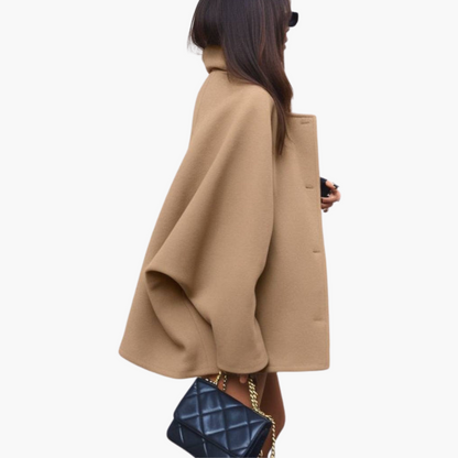 Lorenza - Cappotto Donna in Lana con Bottoni Marrone Option value 