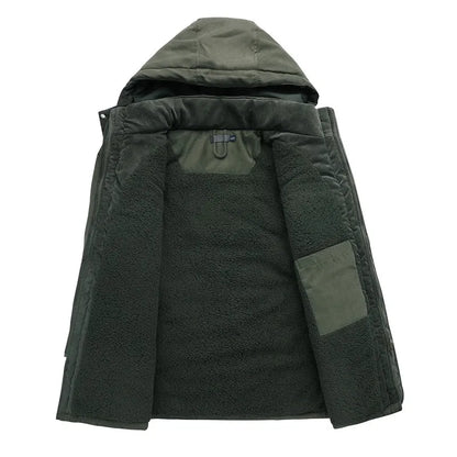 Isandro – Parka Uomo Con Cappuccio E Tasche Utility