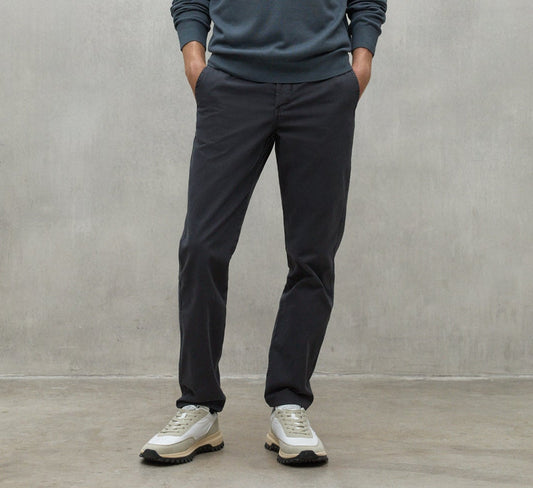 Jason - Pantalone Uomo Grigio Scuro Slim Elegante