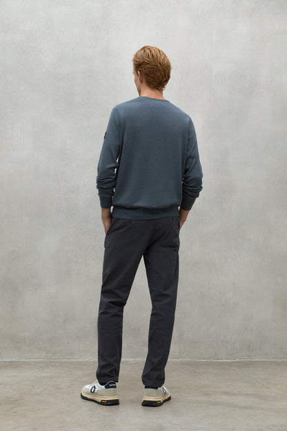Jason - Pantalone Uomo Grigio Scuro Slim Elegante