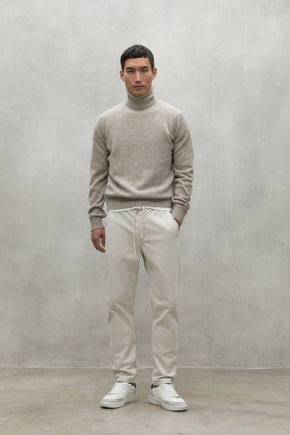 Rutilo - Pantaloni Uomo Beige Chiaro Stile Etico Moderno