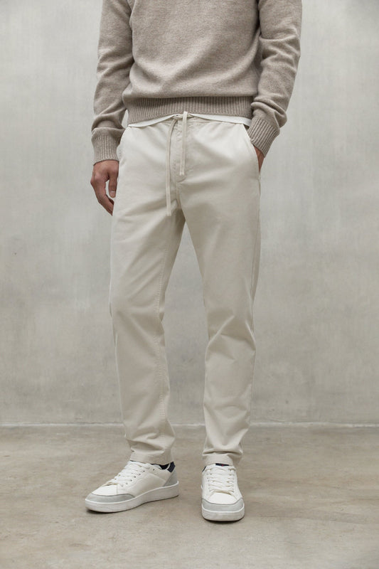 Rutilo - Pantaloni Uomo Beige Chiaro Stile Etico Moderno