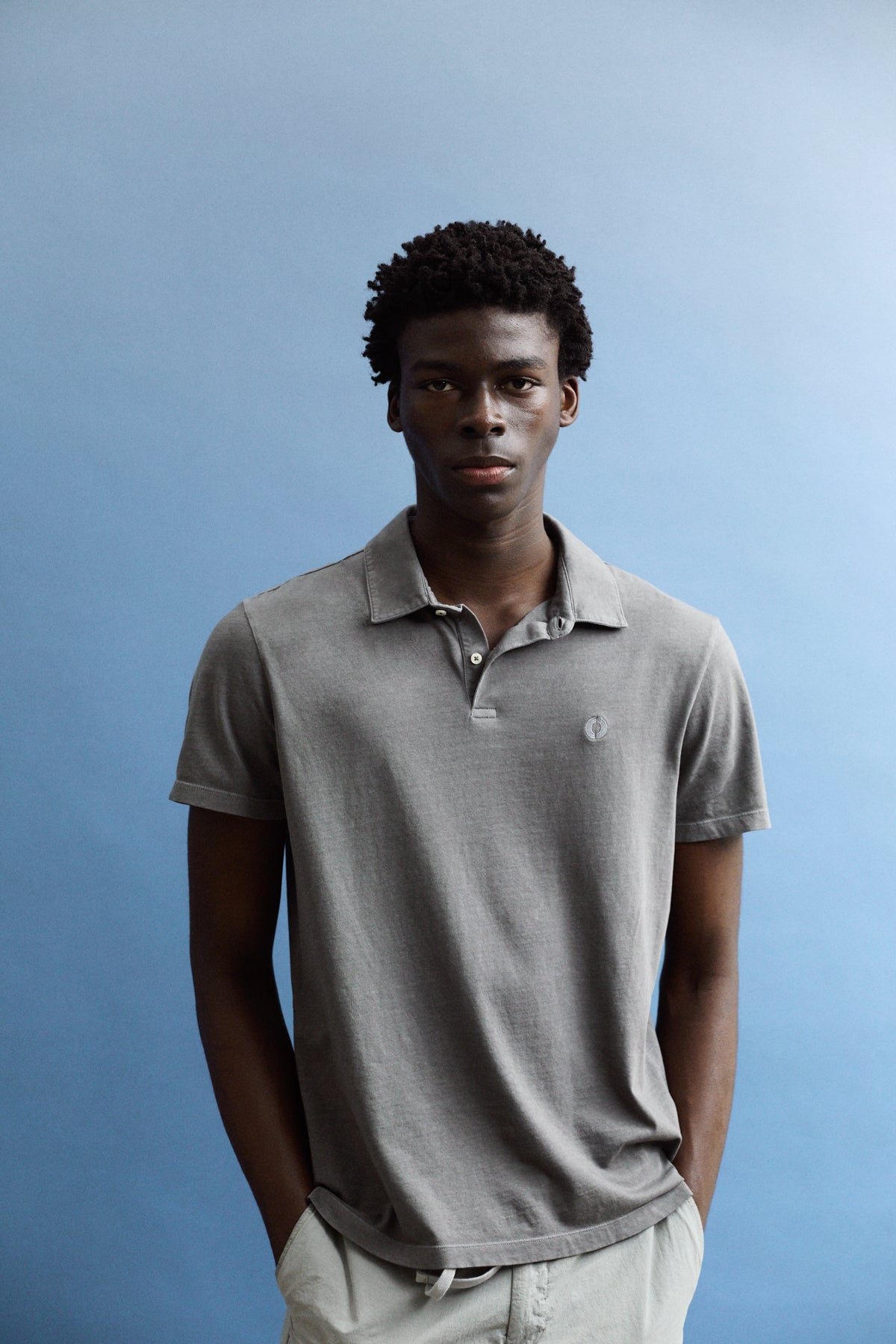 Rufiano - Polo uomo grigio scuro stile moderno elegante
