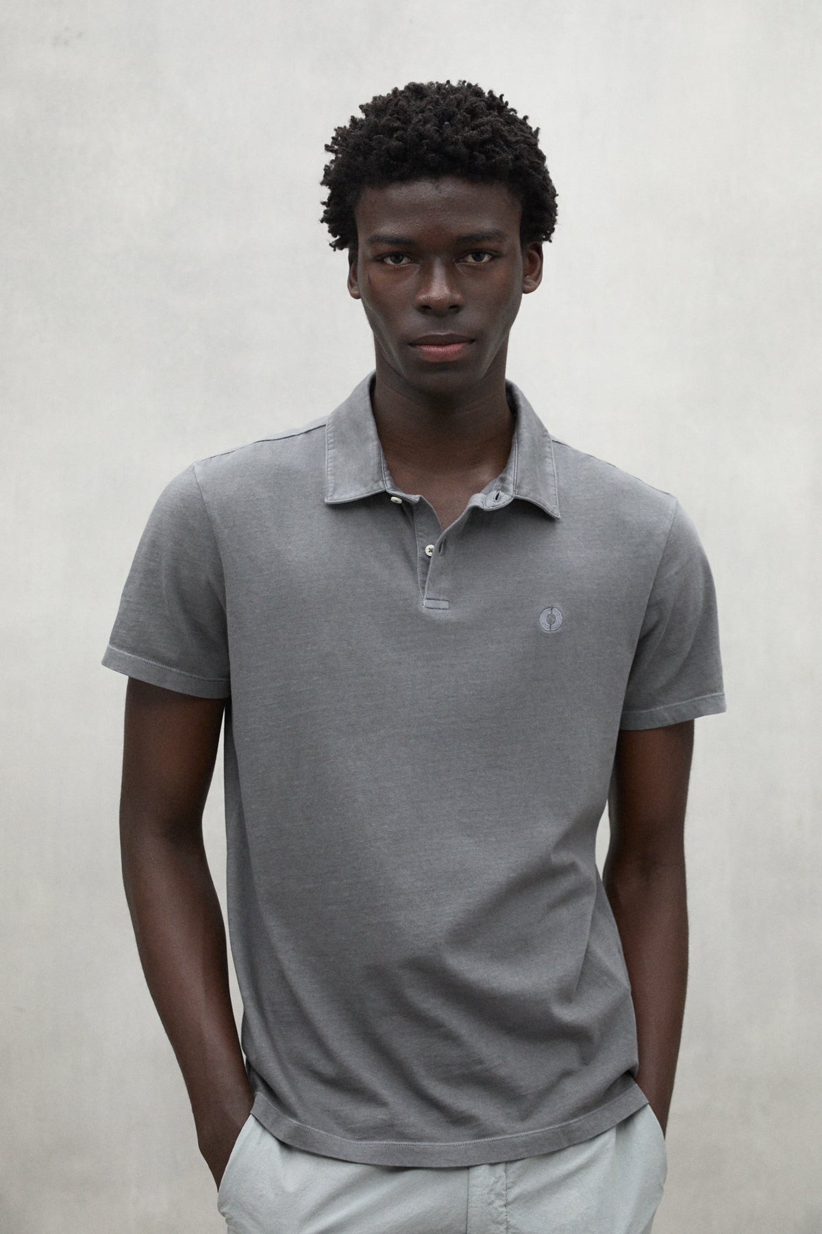Rufiano - Polo uomo grigio scuro stile moderno elegante