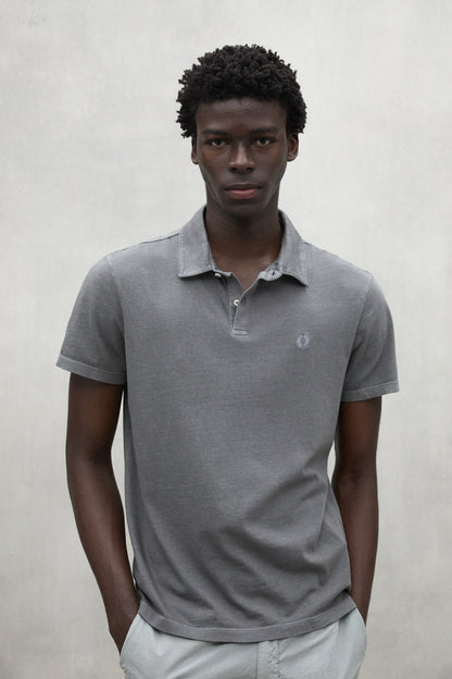 Rufiano - Polo uomo grigio scuro stile moderno elegante