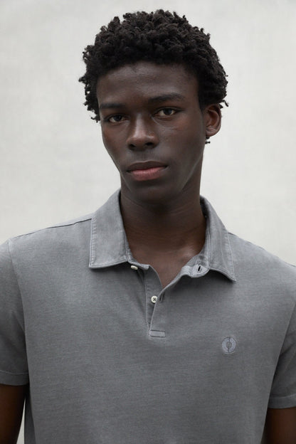 Rufiano - Polo uomo grigio scuro stile moderno elegante