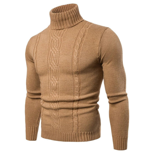 Ludovico – Maglione Uomo Collo Alto Invernale A Trecce