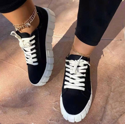 Marianna – Sneakers Estive Donna Eleganti con Comfort Ammortizzato Nero/bianco