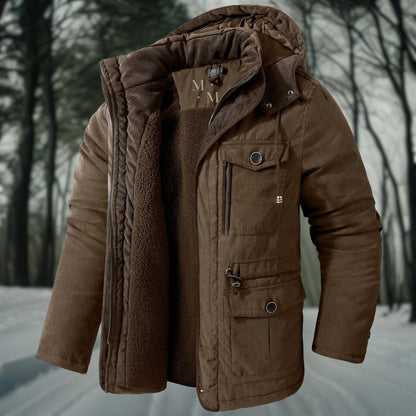 Orazio – Parka Invernale Da Uomo Con Vita Regolabile E Tasche Multiple