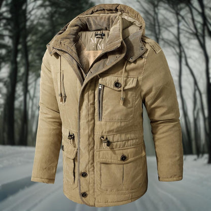 Orazio – Parka Invernale Da Uomo Con Vita Regolabile E Tasche Multiple