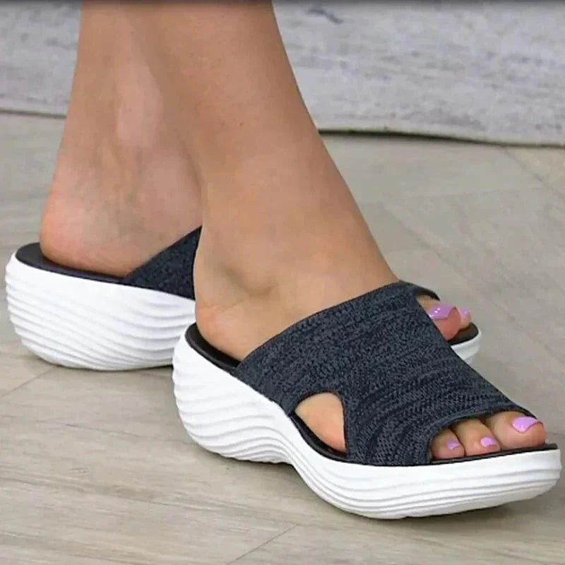 Maura – Sandali Estivi Ortopedici Donna Eleganti e Comodi Blu