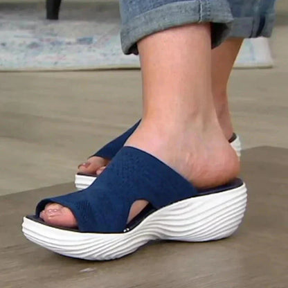Maura – Sandali Estivi Ortopedici Donna Eleganti e Comodi Blu 2
