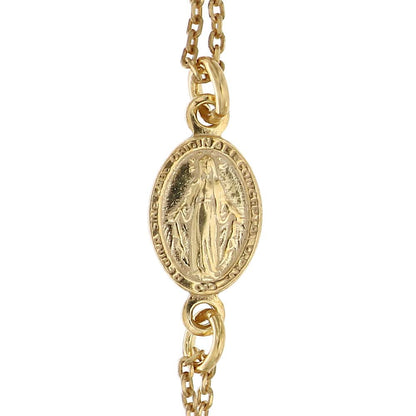 Livinia – Collana Rosario Argento Dorato e Perline Nere