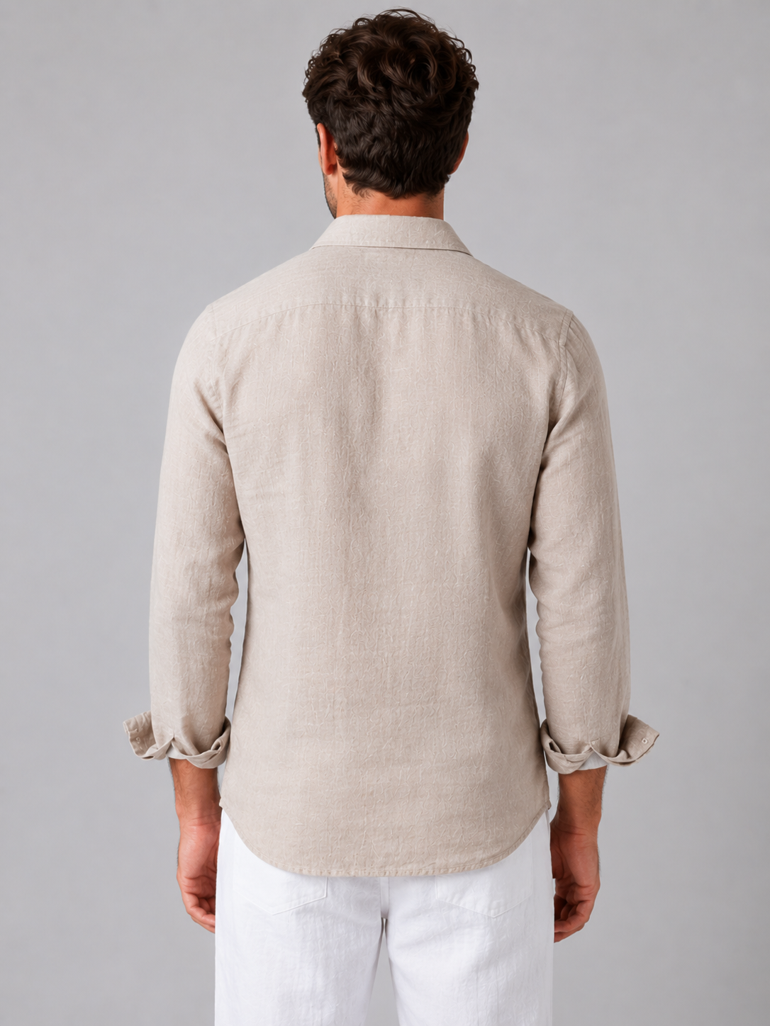 Lodovico - Camicia Uomo Effetto Lino Elegante Estiva