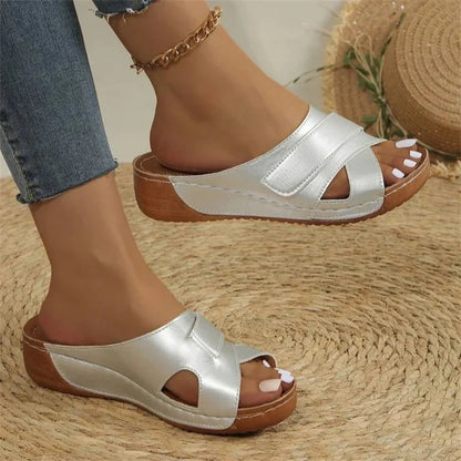 Lavinia – Sandali Donna Ortopedici con Cinturini Suola Rigida