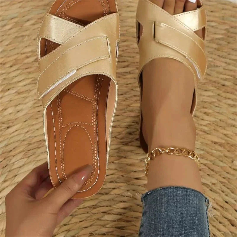 Lavinia – Sandali Donna Ortopedici con Cinturini Suola Rigida