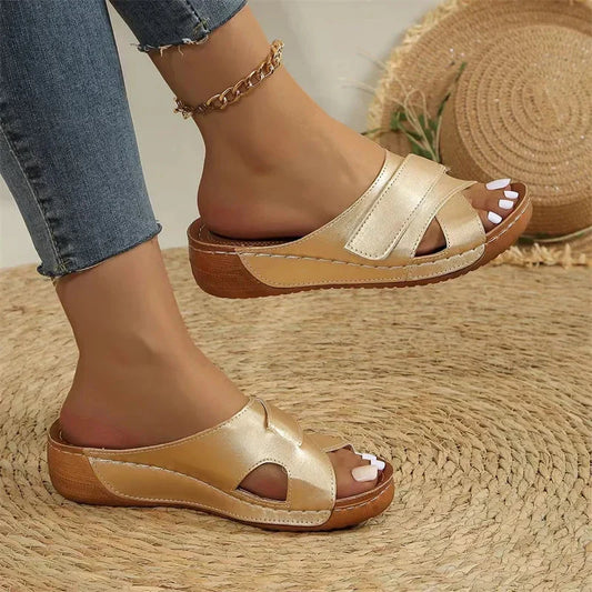 Lavinia – Sandali Donna Ortopedici con Cinturini Suola Rigida