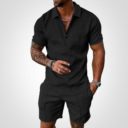 Rinaldo – Set Da Uomo Con Camicia A Maniche Corte E Bermuda Casual