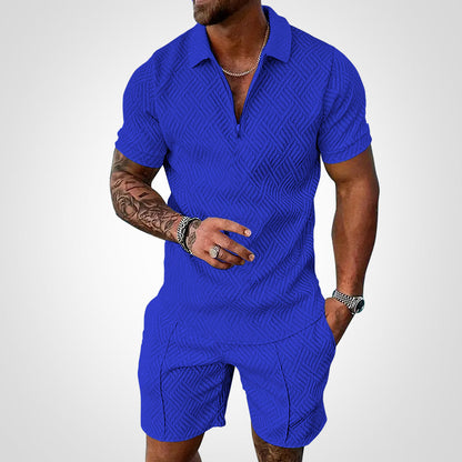 Rinaldo – Set Da Uomo Con Camicia A Maniche Corte E Bermuda Casual