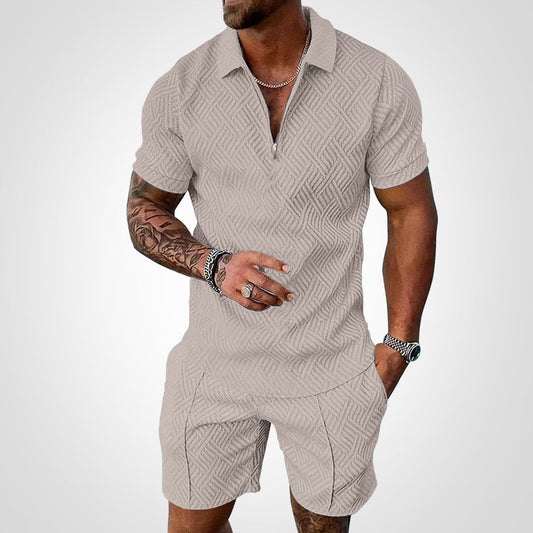 Rinaldo – Set Da Uomo Con Camicia A Maniche Corte E Bermuda Casual