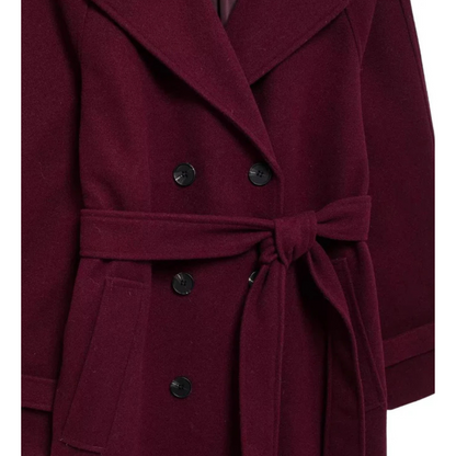 Eloisa - Cappotto bordeaux elegante da donna