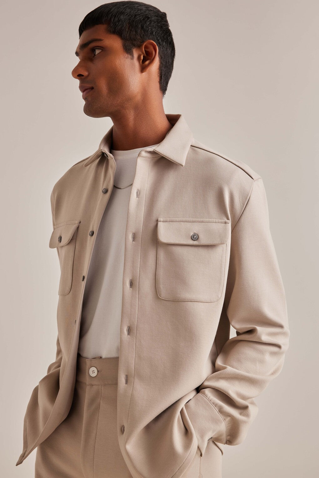 Antonino - Set Coordinato Uomo Beige Stile Luxe