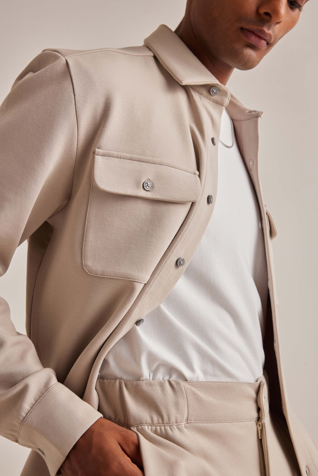Antonino - Set Coordinato Uomo Beige Stile Luxe