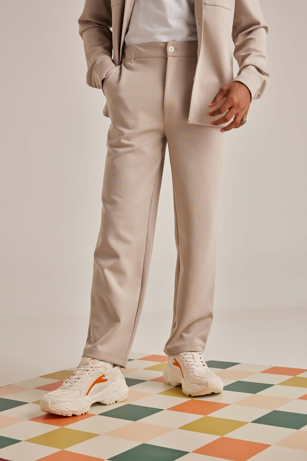 Antonino - Set Coordinato Uomo Beige Stile Luxe