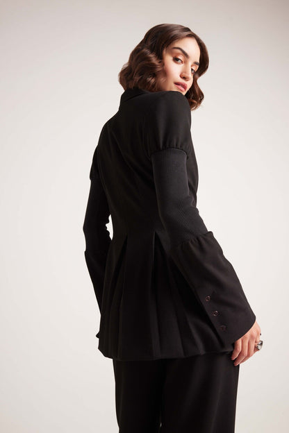 Alma - Blazer Set Peplum Pulse Nero Donna