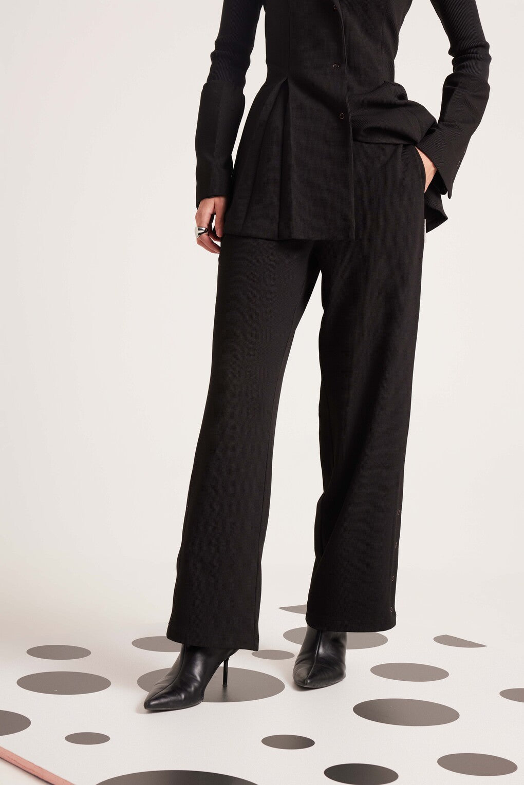 Alma - Blazer Set Peplum Pulse Nero Donna