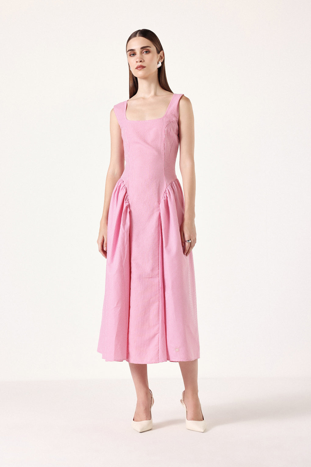 Aurora - Abito Gingham con Corsetto Donna