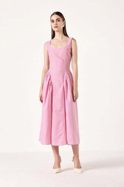 Aurora - Abito Gingham con Corsetto Donna