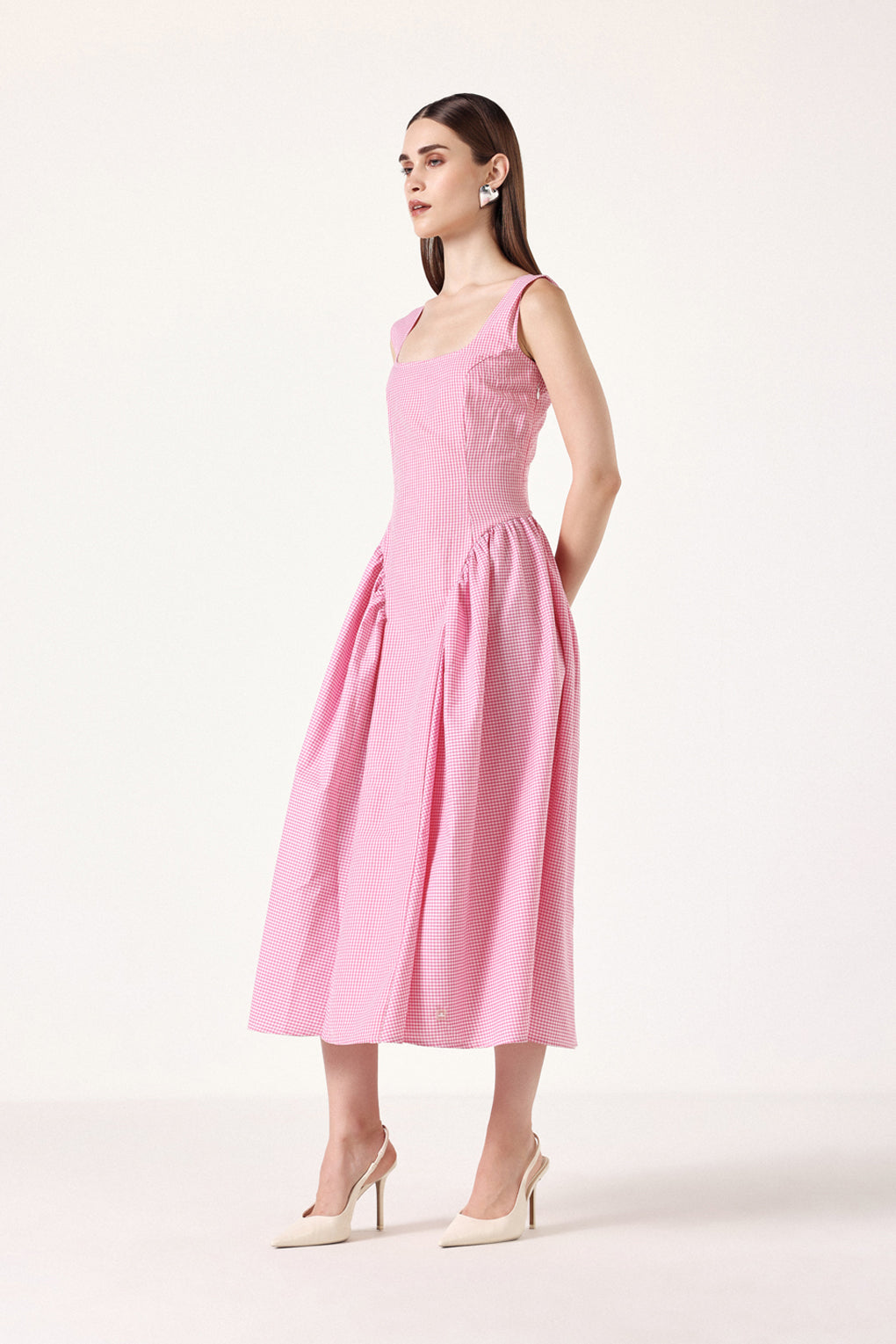 Aurora - Abito Gingham con Corsetto Donna