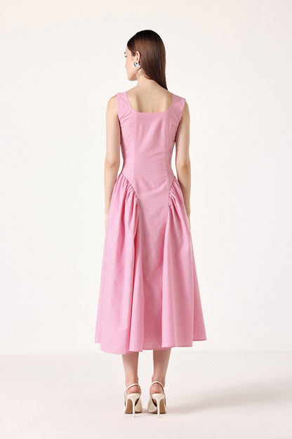 Aurora - Abito Gingham con Corsetto Donna