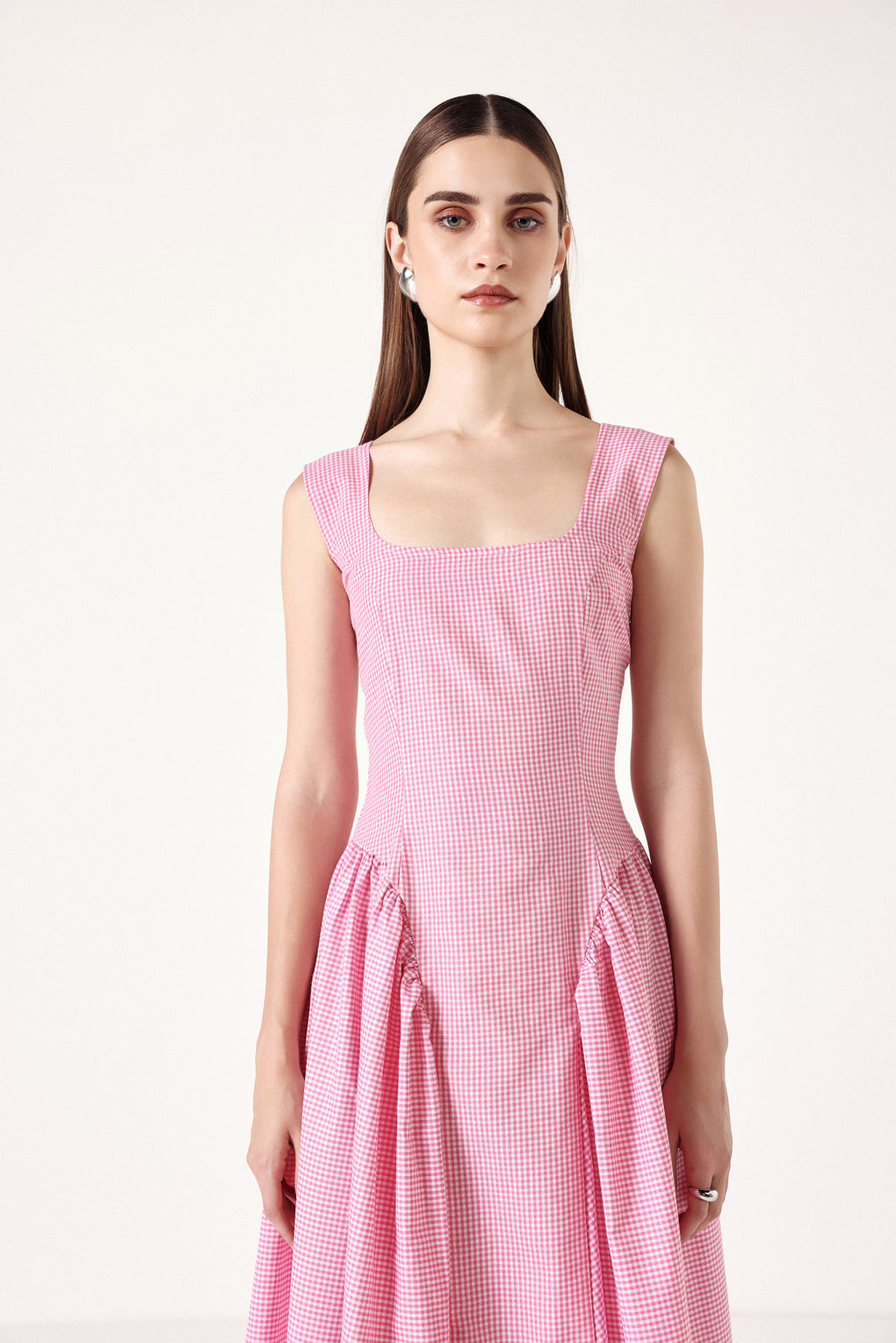 Aurora - Abito Gingham con Corsetto Donna