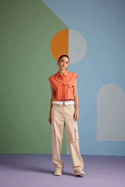 Adriana - Pantaloni Breeze con Tasche Donna