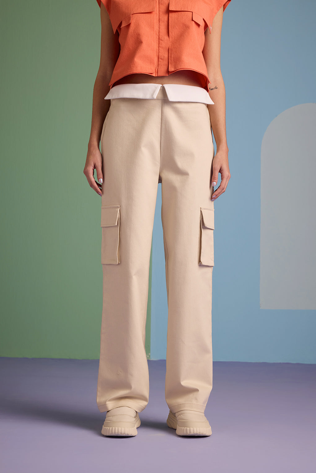 Adriana - Pantaloni Breeze con Tasche Donna