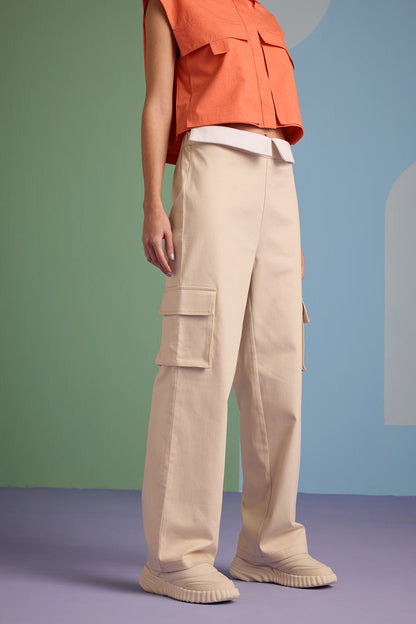 Adriana - Pantaloni Breeze con Tasche Donna