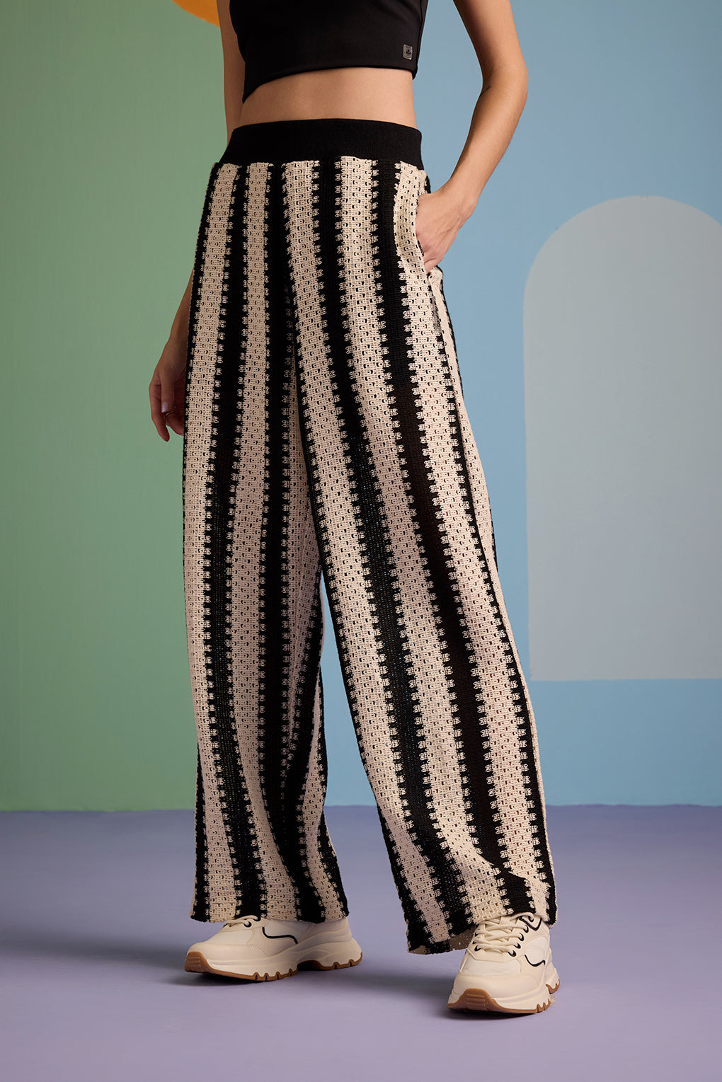 Alessia - Pantaloni Crochet Artigianali Donna