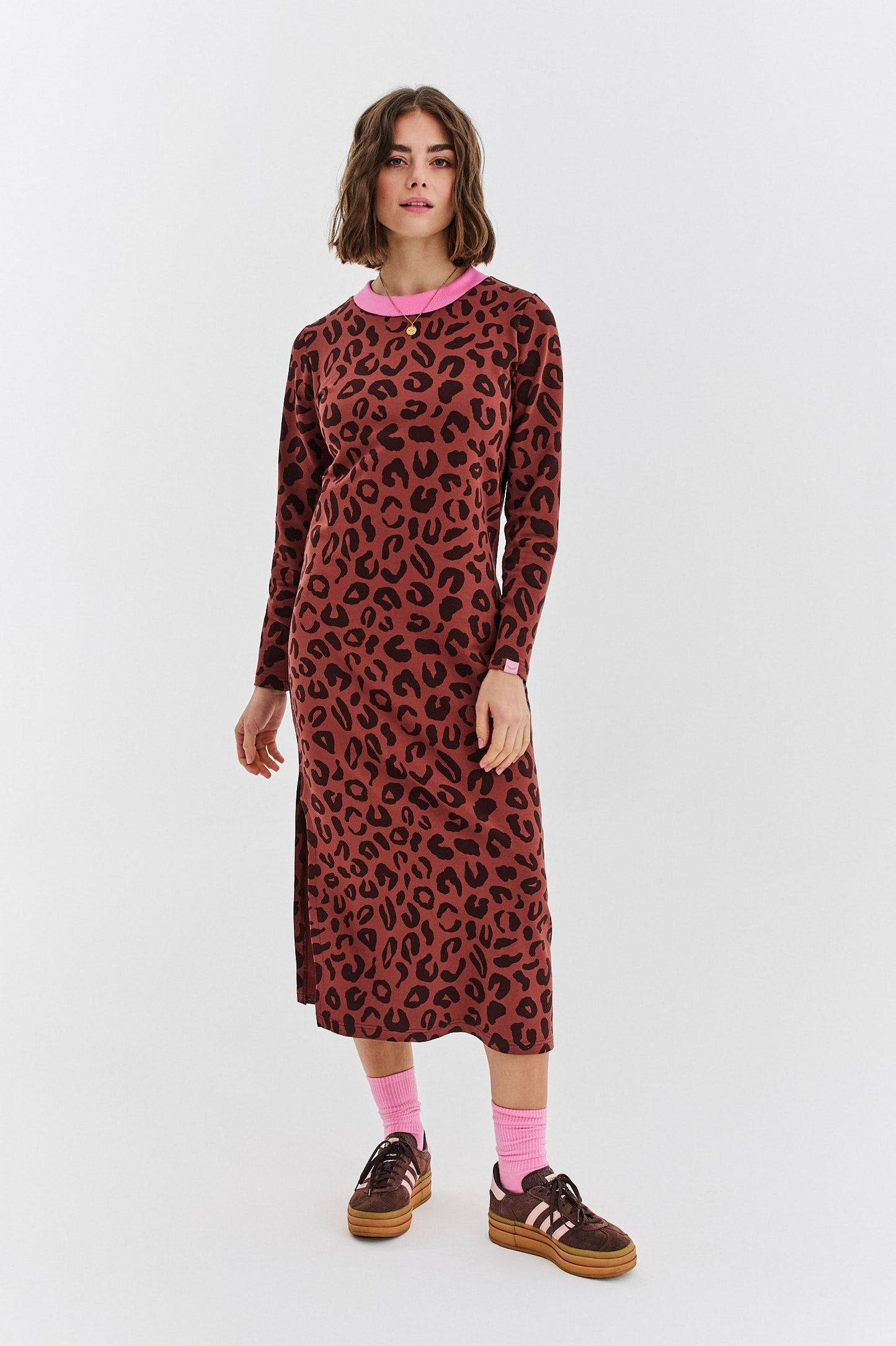 Tamara - Abito Donna Leopardato Elegante Moderno
