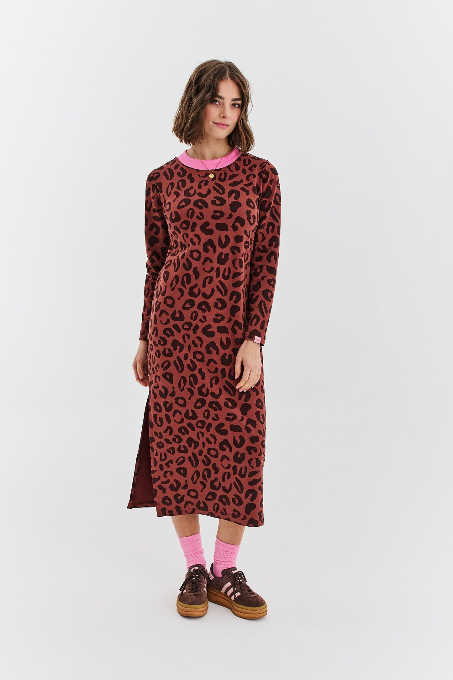 Tamara - Abito Donna Leopardato Elegante Moderno